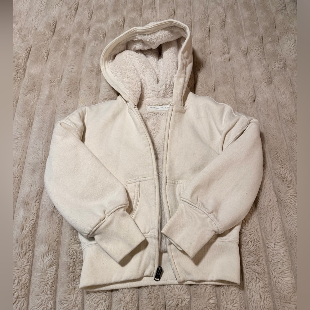 Abercrombie & Fitch Kids Off-White Sherpa Hoodie